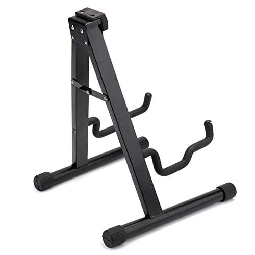 Foraineam 2 Pack Guitar Stand - Universal A-frame Folding Stand with Secure Lock