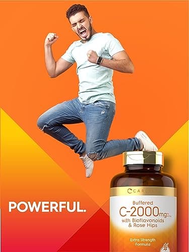 Carlyle Buffered Vitamin C Caplets 2000mg - 180 Count