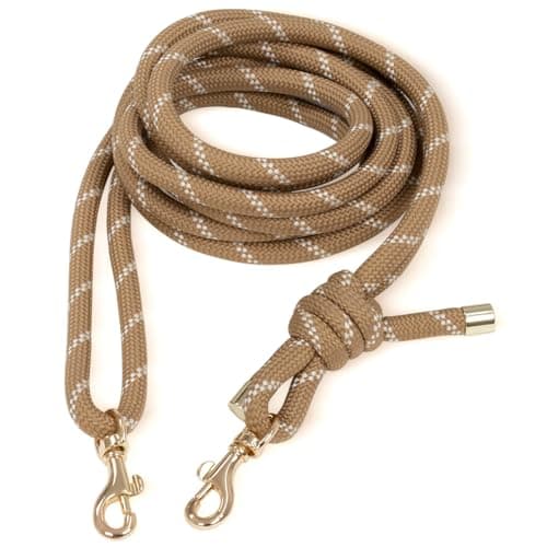 Allzedream Thick Rope Crossbody Bag Purse Strap Replacement — Brown White