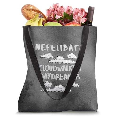 Nefelibata Cloudwalker Daydreamer Unique Word Definition Tote Bag