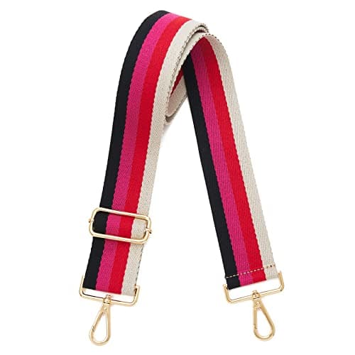 DOAPMLL Adjustable Gold Hardware Canvas Shoulder Strap for Women's Crossbody Purse