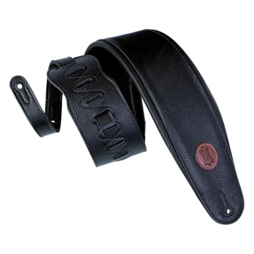 Levy's Leathers Signature Legacy 4.5" Black Garment Leather Guitar Strap
