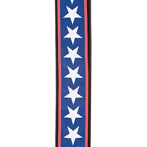 D'Addario Stars & Stripes Leather Guitar Strap