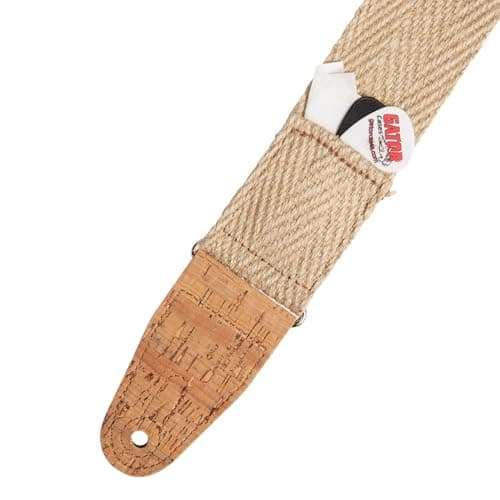 Levy's Natural 2" Wide Hemp Webbing Guitar Strap (MH8P-NAT)