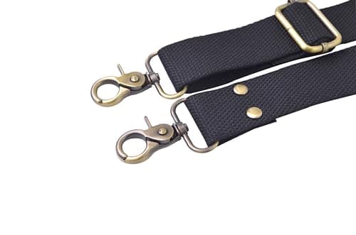 Wento 1pcs 31''-57'' Webbing Shoulder Cross Bag Strap (Black) WTD34