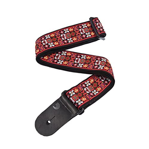 D'Addario Stars & Stripes Leather Guitar Strap — Saugerties