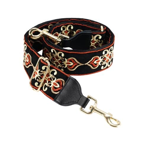 CloudMusic Handbag Shoulder Strap Replacement for Women Girls — Embroidered Vintage Pattern