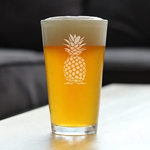 Tropical Pineapple Beer Glass - 16 oz Fun Decor & Gifts