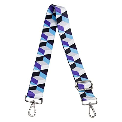 Adjustable Guitar Multicolor Crossbody Strap for Purses — Rhombus B
