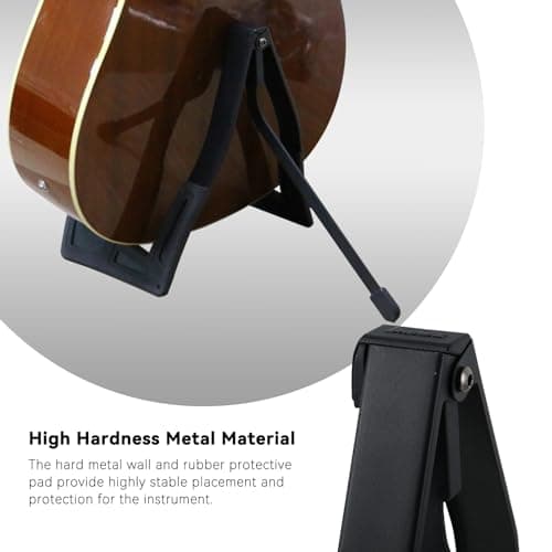 Metal Guitar Stand with Adjustable Height and Folding Design