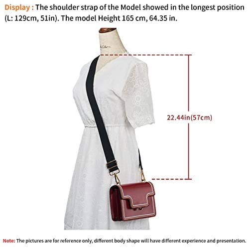 DEVPSISR Wide Shoulder Strap Replacement Adjustable Crossbody Canvas Bag