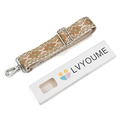 LVYOUME Crossbody Bag - Wide Strap Silver Hardware Shoulder Strap Replacement