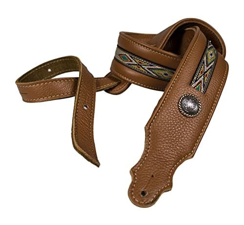 2" Padded Glove and Southwest Hitch Weave Guitar Strap