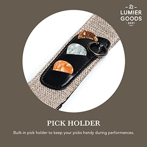 Bass, Electric & Acoustic Guitar Strap with Locks