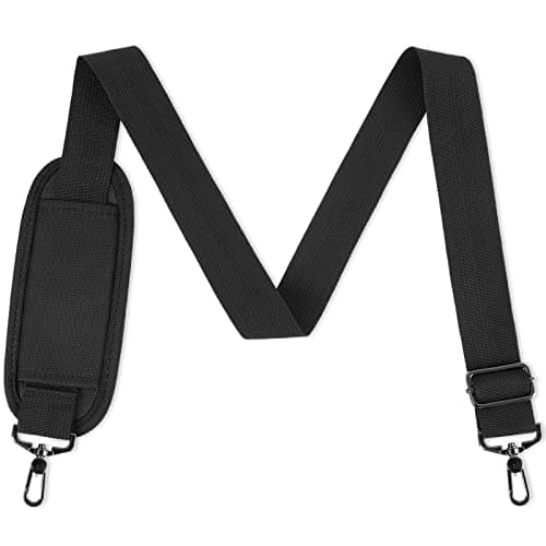 Ytonet Universal 52" Adjustable Padded Laptop Shoulder Strap, Black