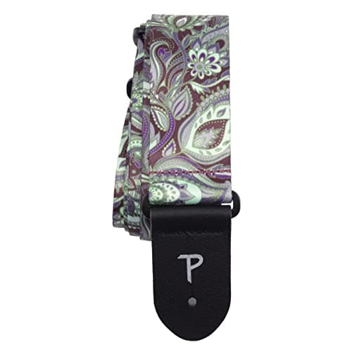 Perri's Leathers Ltd. Metallica Polyester Guitar Strap - Ride the Lightning (LPCP-257) — Paisley Mar/Lvndr/Mnt
