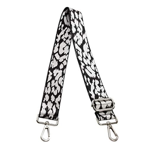 Women's Adjustable Jacquard Woven Purse Strap for Crossbody Bags — Leopard
