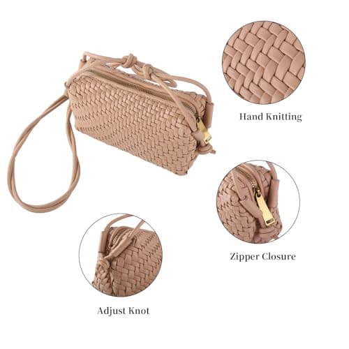 Dabdays Trendy Vegan Leather Crossbody Bag for Women