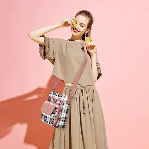 Angel Kiss Vegan Leather Crossbody Bag for Women Adjustible Strap