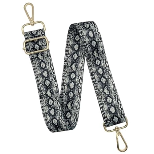 Adjustable Canvas Purse Strap with Gold Metal Buckle — Style5