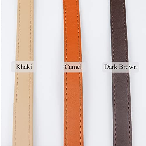 Beaulegan Purse Strap Replacement - Full Grain Microfiber - 59 Inch Adjustable, Dark Brown/Gold