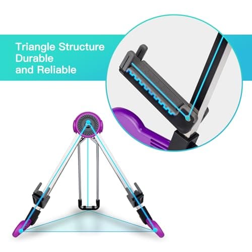 GUITTO Portable Foldable A-Frame Guitar Stand GGS-03
