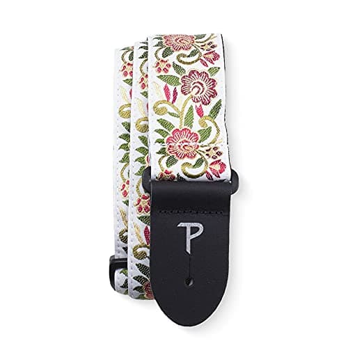 Perri’s Leathers Ltd. Jacquard Adjustable Guitar Strap - Made in Canada — Regal Flower