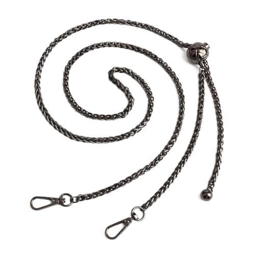 BeautLeGAN Thin Purse Chain Strap - 51 Inch Adjustable Bag Baggage Replacement — Gunmetal