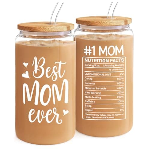Future Mrs Glass Coffee Cup with Bamboo Lid and Straw - Bridal Shower Gift for Bride-to-be — Mom 1
