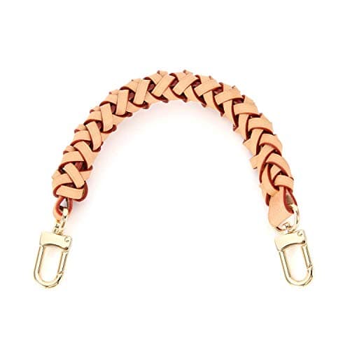 OULARIO Genuine Leather Braided Handle for Neonoe Metis Noe BB NM Beaubourg Hobo