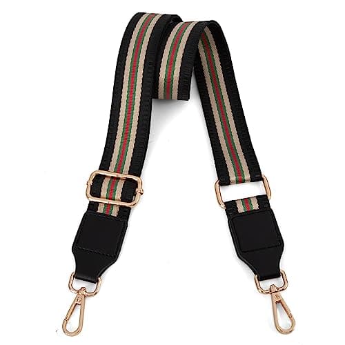 Adjustable Multicolor Replacement Straps for Montana West Crossbody Handbag — Strip Black Green Red-2013