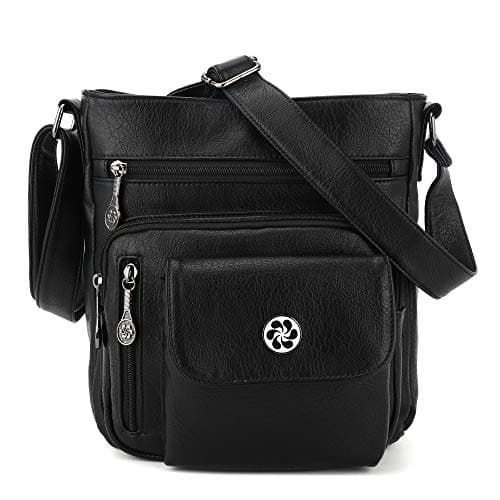 Angel Kiss Vegan Leather Crossbody Bag for Women Adjustible Strap — 1blacx
