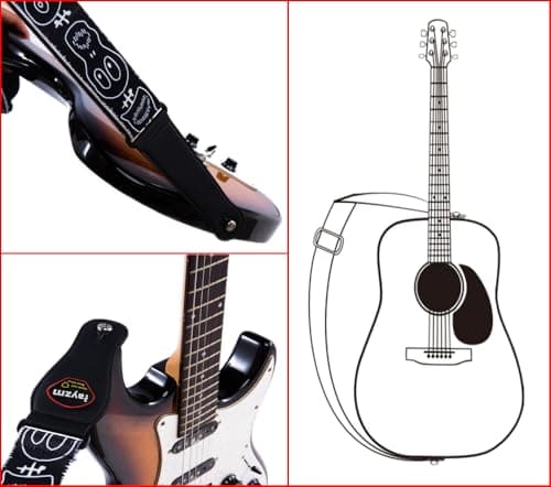 Polyester Strap for Acoustic, Electric & Bass Guitars