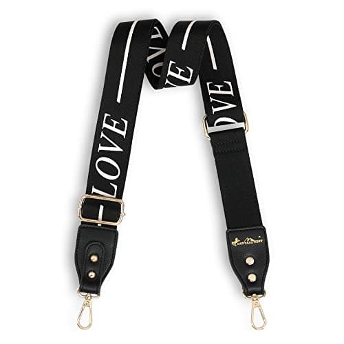 Montana West Crossbody Handbag - Replacement Adjustable Straps — Love Black-1023