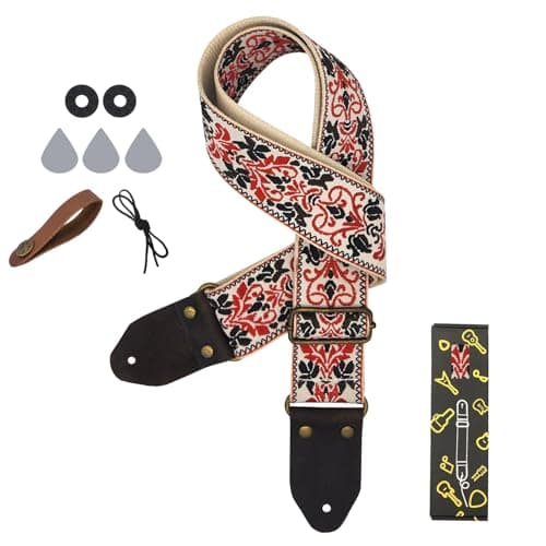 Best Jacquard Embroidery Cotton Guitar Straps for Friends with Picks and Locks
| Perfect Jacquard Embroidery Cotton Guitar Straps for Friends with Picks, Locks and Button
| Best Gift Jacquard Embroidery Cotton Guitar Straps with Picks, Locks and But 
