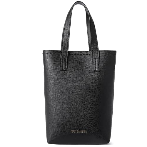 BOSTANTEN Women's Mini Crossbody Tote with Adjustable Strap — A-black