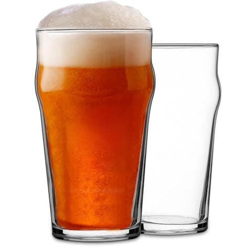 16 oz Beer Glasses Set of 2 for Men