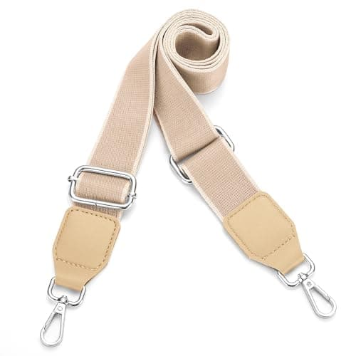 Universal Adjustable Crossbody Purse Strap for Handbags — Silver - Apricot