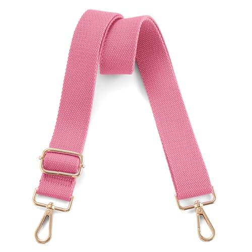 Universal Adjustable Crossbody Shoulder Bag Strap — Gold - Pink