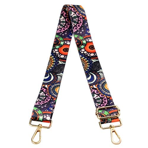 ZANQANO Adjustable Crossbody Strap for Purse and Guitar Multicolor Handbag Straps — Boho