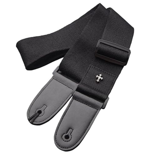 Vintage Bass Guitar Strap with Pick Pocket and Adjustable Ends