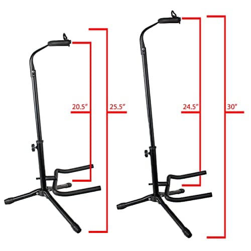 ChromaCast 2-Tier Adjustable Upright Guitar Stand, 2 Pack