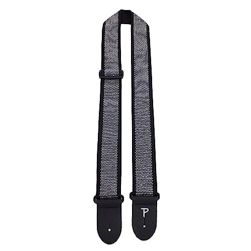 Perri’s Leathers Rhinestone Jacquard Guitar Strap - Black with Rhinestones