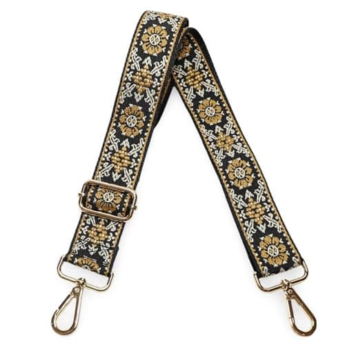 Adjustable Crossbody Purse Strap for Kolti Handbags — Gold Buckle-376