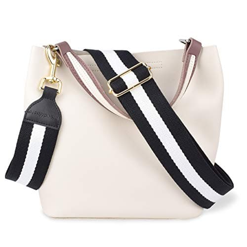 CloudMusic Handbag Shoulder Strap Replacement for Women Girls — Black and White