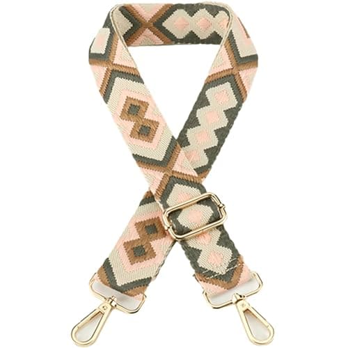 Women's Handbag Shoulder Strap - Wide 3.8cm Crossbody Bag Replacement — Diamond-pink