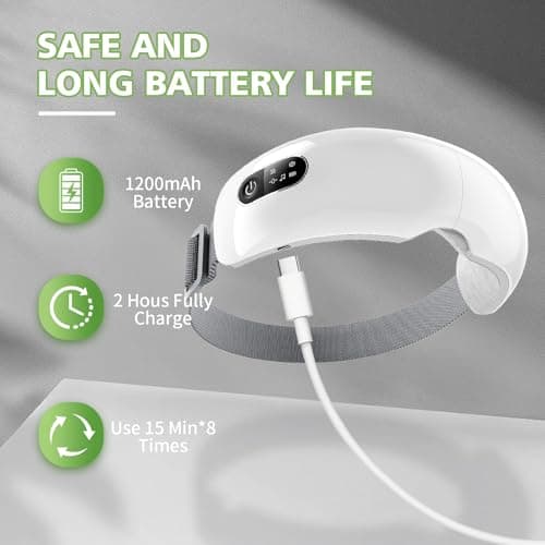 Smart Eye Massager with Bluetooth Music - Christmas Birthday Gift for Men and Women