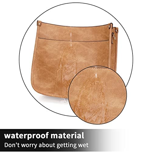 Caitina Women's Vegan Leather Adjustable Strap Crossbody Hobo Purse