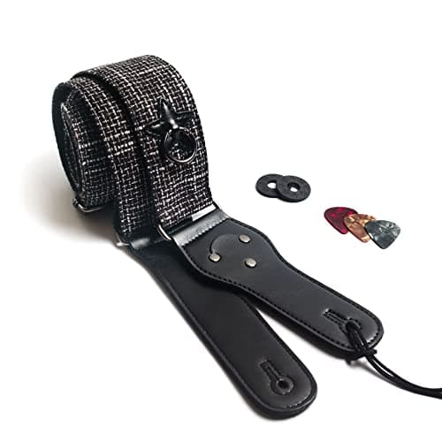Bass, Electric & Acoustic Guitar Strap with Locks — Bingham