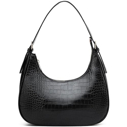 CROJUYI Small Crescent Shoulder Clutch Hobo Tote Purse for Women